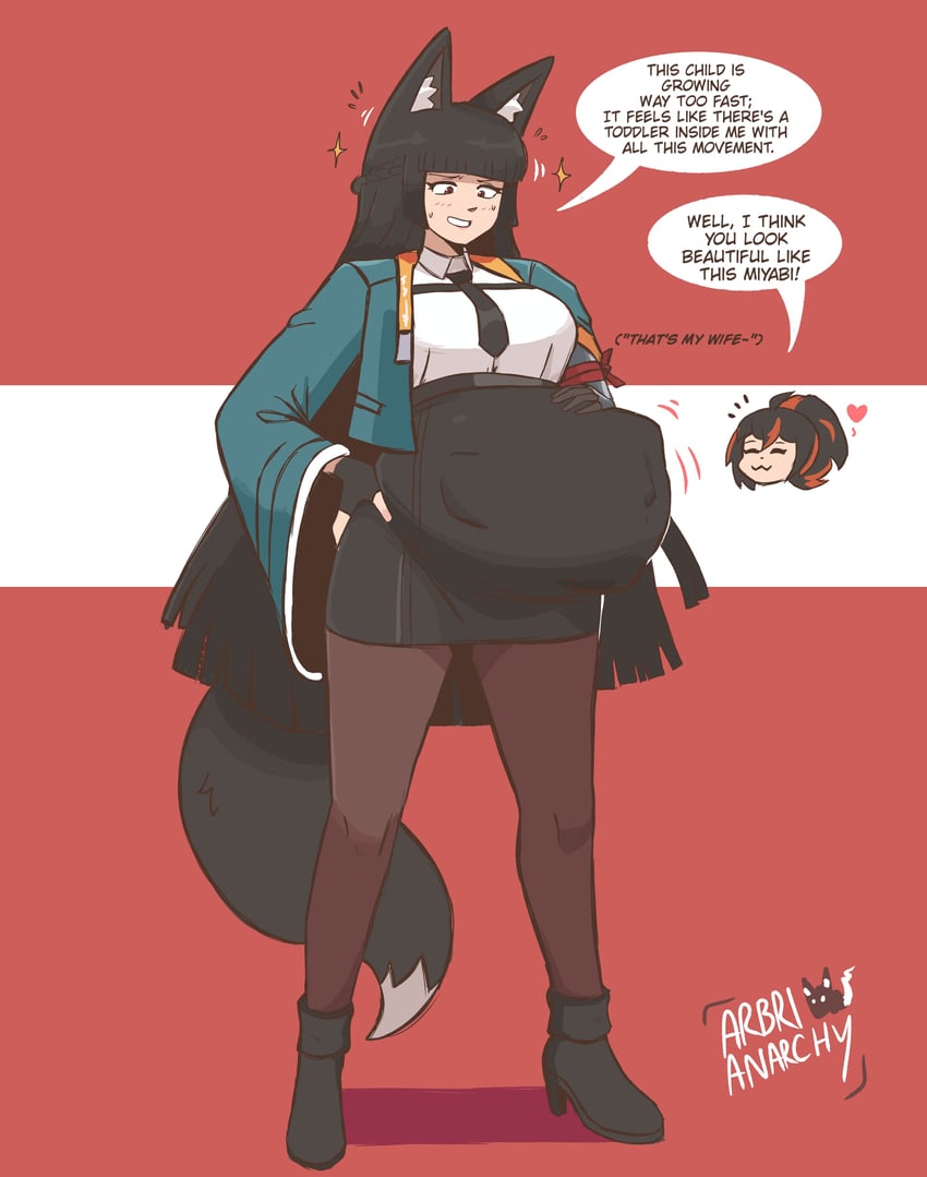 hoshimi miyabi and zhu yuan (zenless zone zero) drawn by arbrianarchy