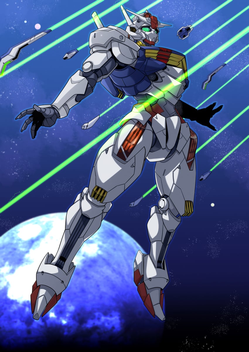 gundam aerial (gundam and 1 more) drawn by hanzaki_jirou