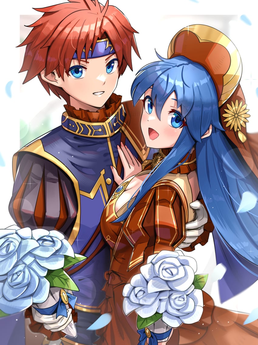 roy and lilina (fire emblem and 2 more) drawn by gonzarez