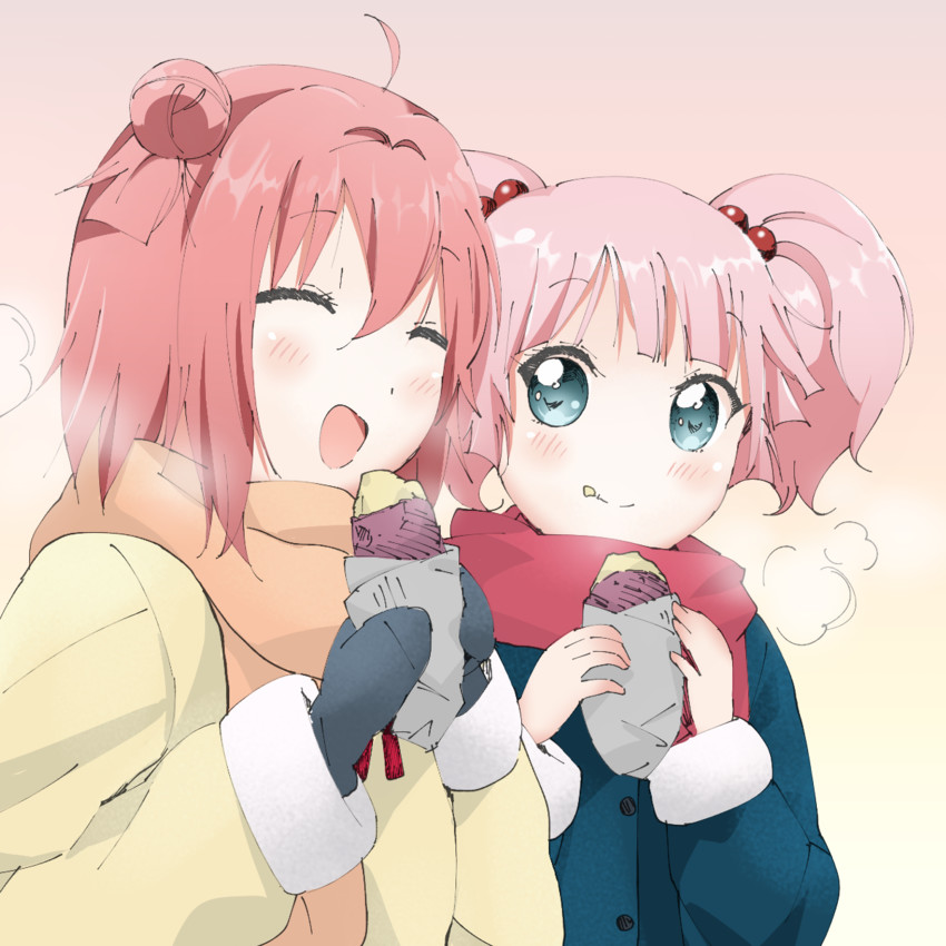 akaza akari and yoshikawa chinatsu (yuruyuri) drawn by kamiki_uutarou
