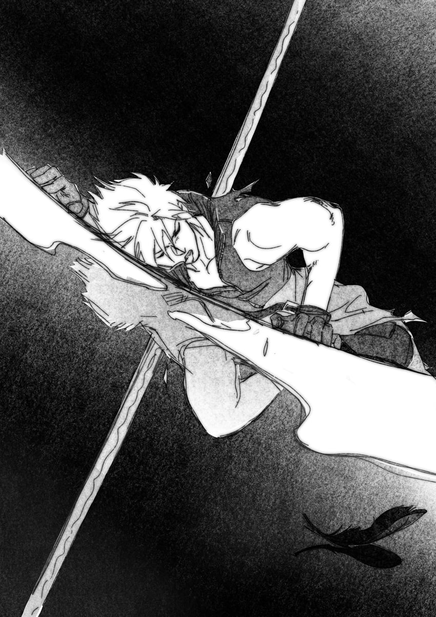 cloud strife (final fantasy and 2 more) drawn by nijinsiji