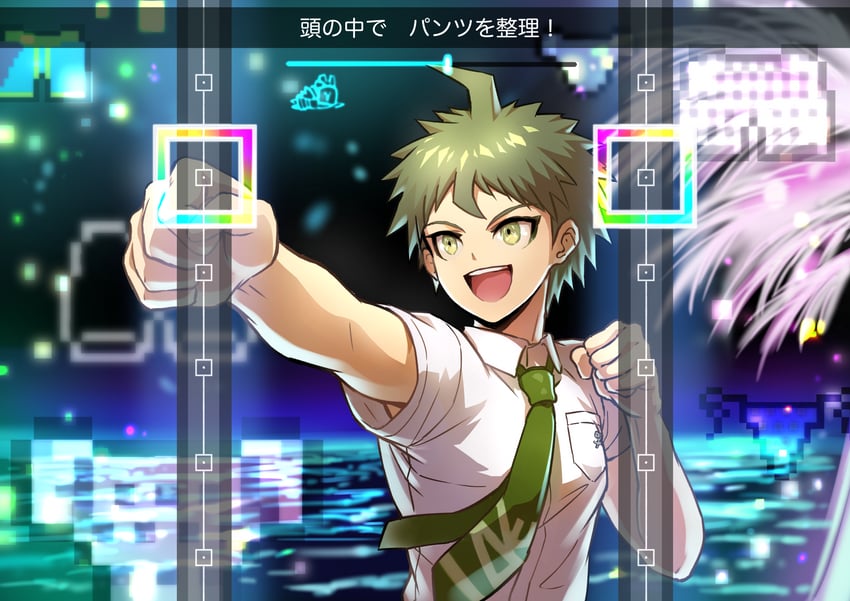 hinata hajime (danganronpa and 1 more) drawn by youko-shima