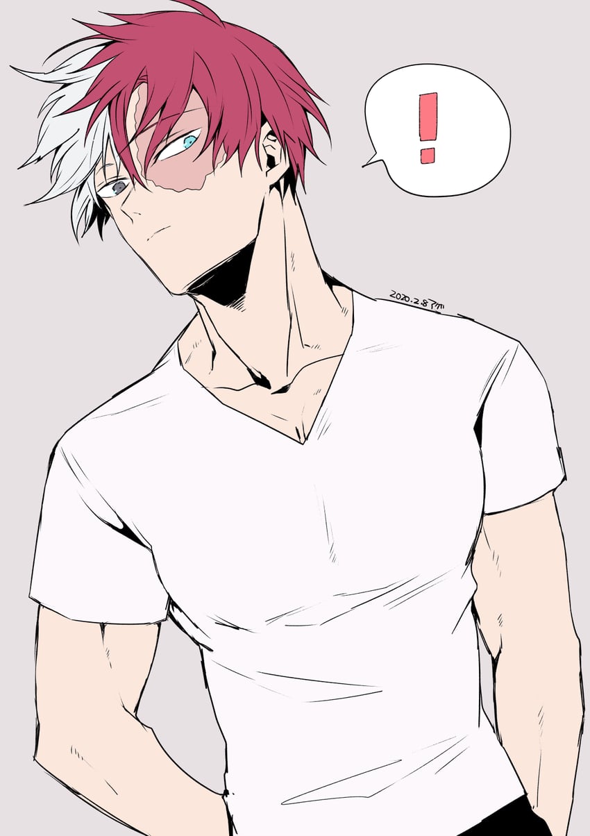 todoroki shoto (boku no hero academia) drawn by agehrak