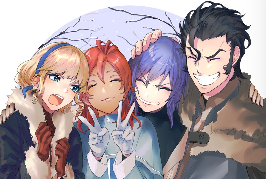 constance von nuvelle, hapi, yuri leclerc, and balthus von albrecht (fire emblem and 1 more) drawn by hot_dog_fe