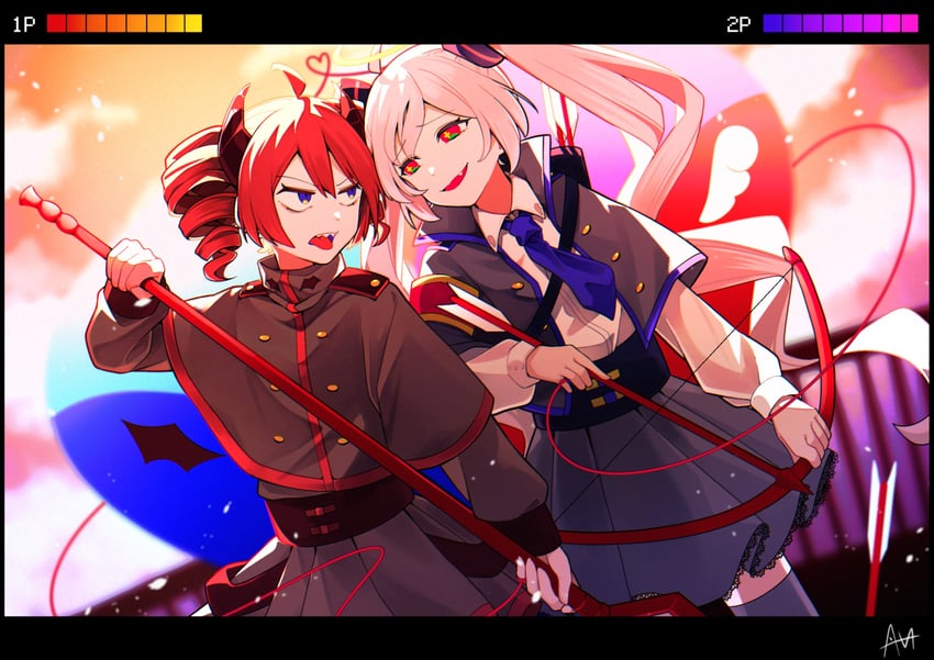 hatsune miku and kasane teto (vocaloid and 2 more) drawn by sato_(r017xts117)