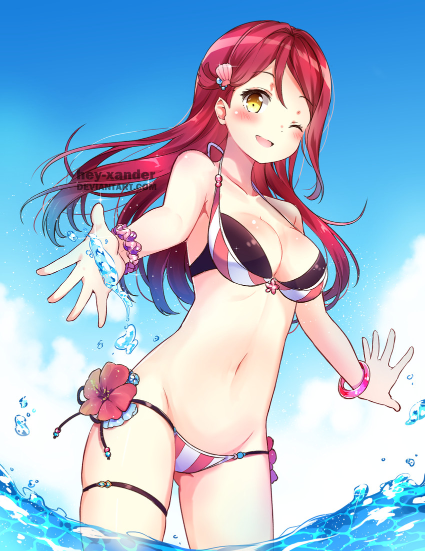 sakurauchi riko (love live! and 1 more) drawn by kaxukin