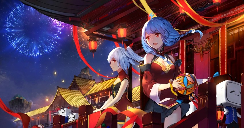 bili girl 33, bili girl 22, and xiao dianshi (bilibili) drawn by swd3e2