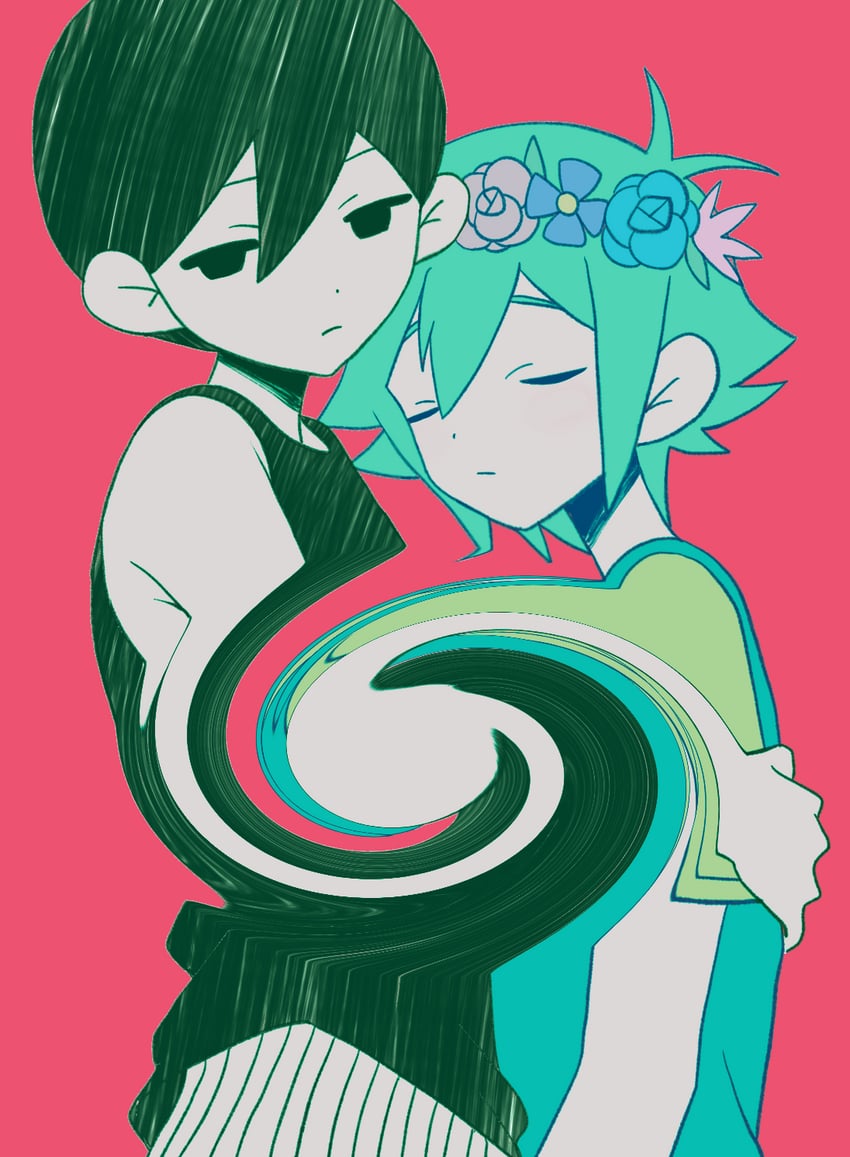 omori and basil (omori) drawn by zero_(sleepy_meltan)