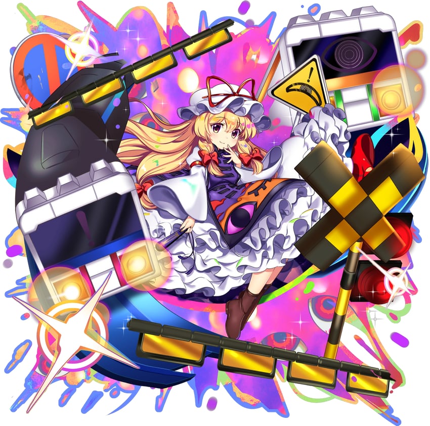 yakumo yukari (touhou and 1 more) drawn by rotte_(1109)