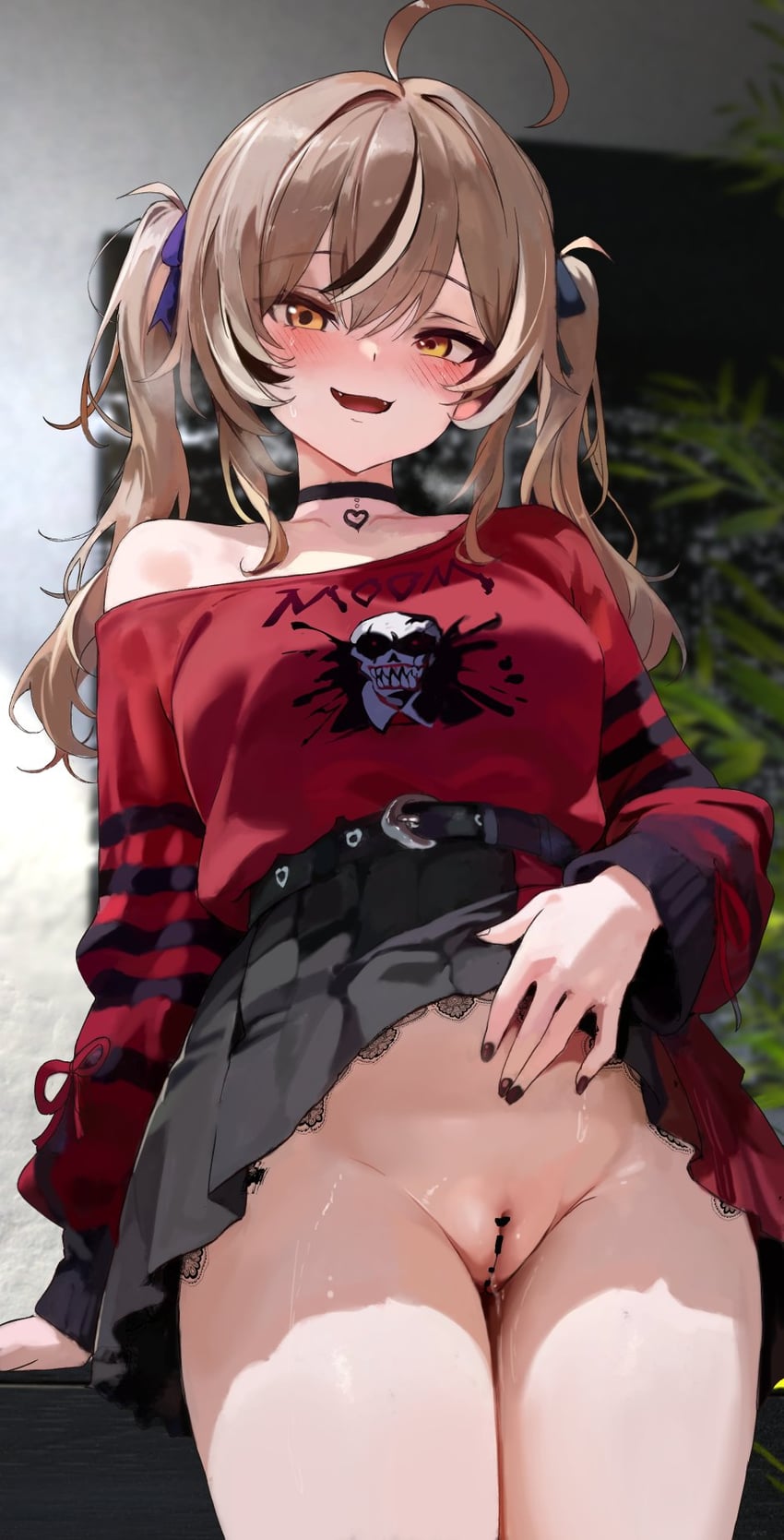 nanashi mumei (hololive and 1 more) drawn by dikko