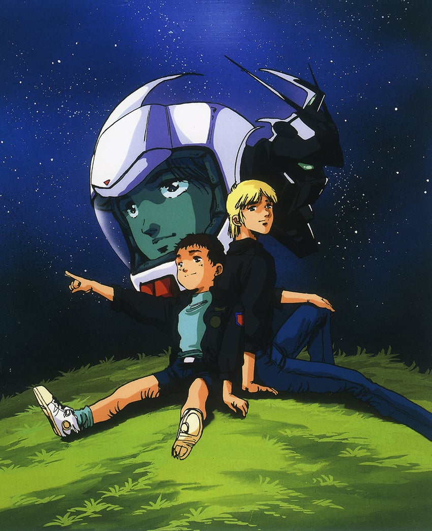 christina mackenzie, gundam alex, bernard wiseman, and alfred izuruha (gundam and 1 more) drawn by mikimoto_haruhiko