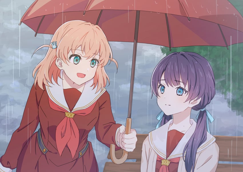 hinoshita kaho and murano sayaka (love live! and 1 more) drawn by nogreen