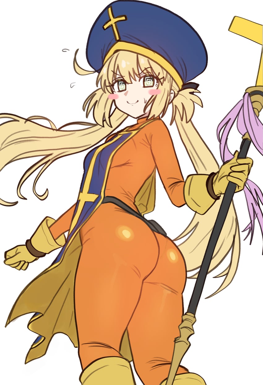 artoria pendragon, artoria caster, and priest (fate and 3 more) drawn by ebora