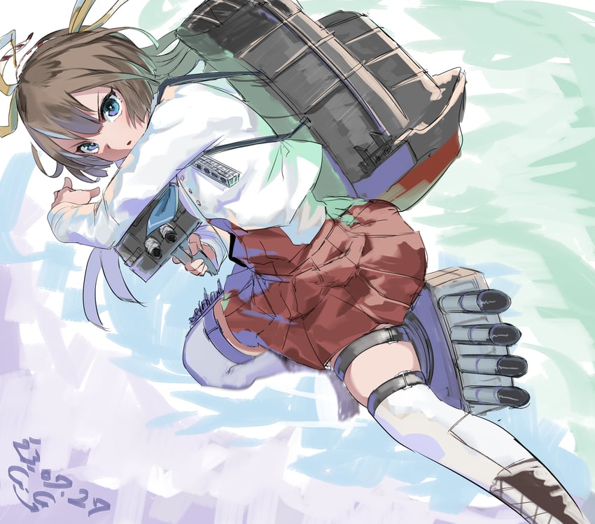 kazagumo and kazagumo kai ni (kantai collection) drawn by gegesan