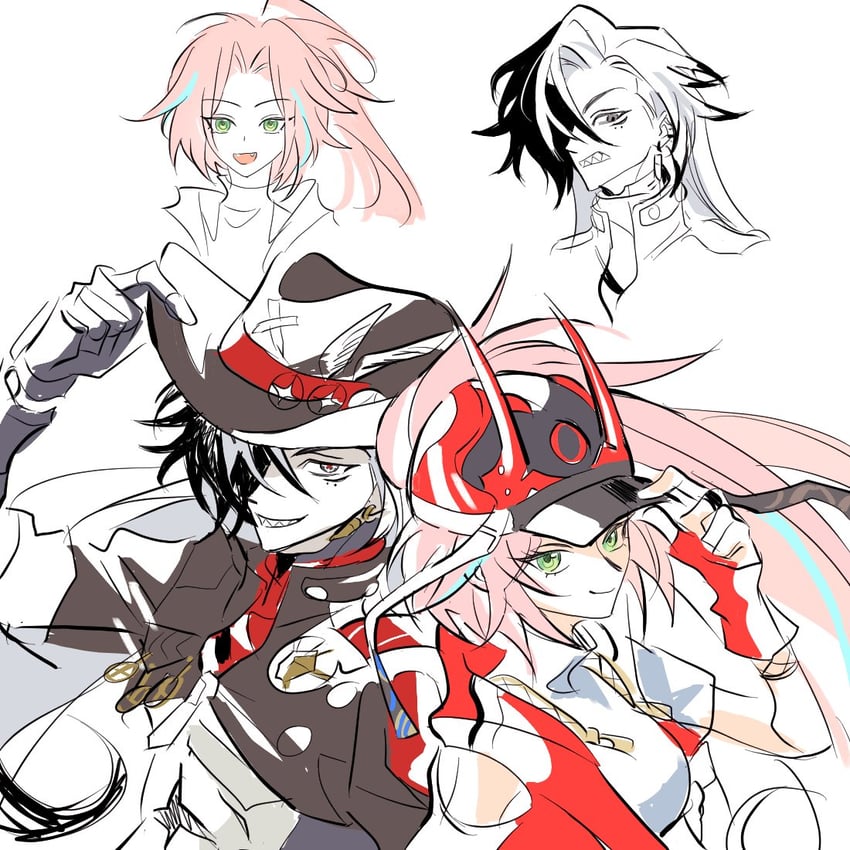 boothill and rappa (honkai and 1 more) drawn by jwisae232