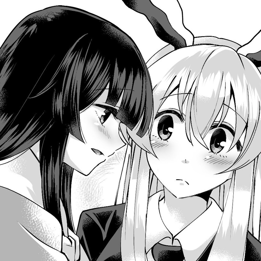 reisen udongein inaba and houraisan kaguya (touhou) drawn by mana_(tsurubeji)