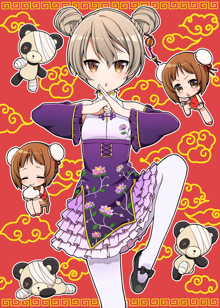 nishizumi miho, shimada arisu, and boko (girls und panzer and 1 more) drawn by ruruepa