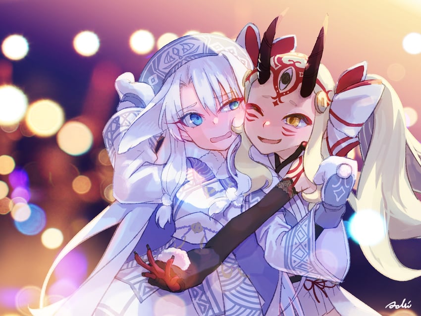ibaraki douji and sitonai (fate and 1 more) drawn by isagiyo