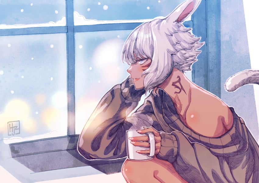 y'shtola rhul (final fantasy and 1 more) drawn by hjz_(artemi)