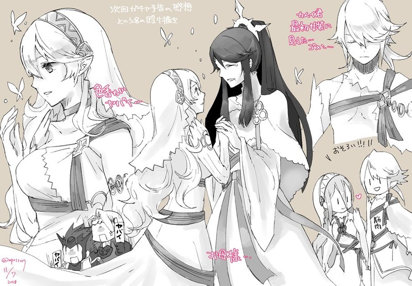 azura, xander, ryoma, female corrin, male corrin, and 1 more (fire emblem and 2 more) drawn by robaco
