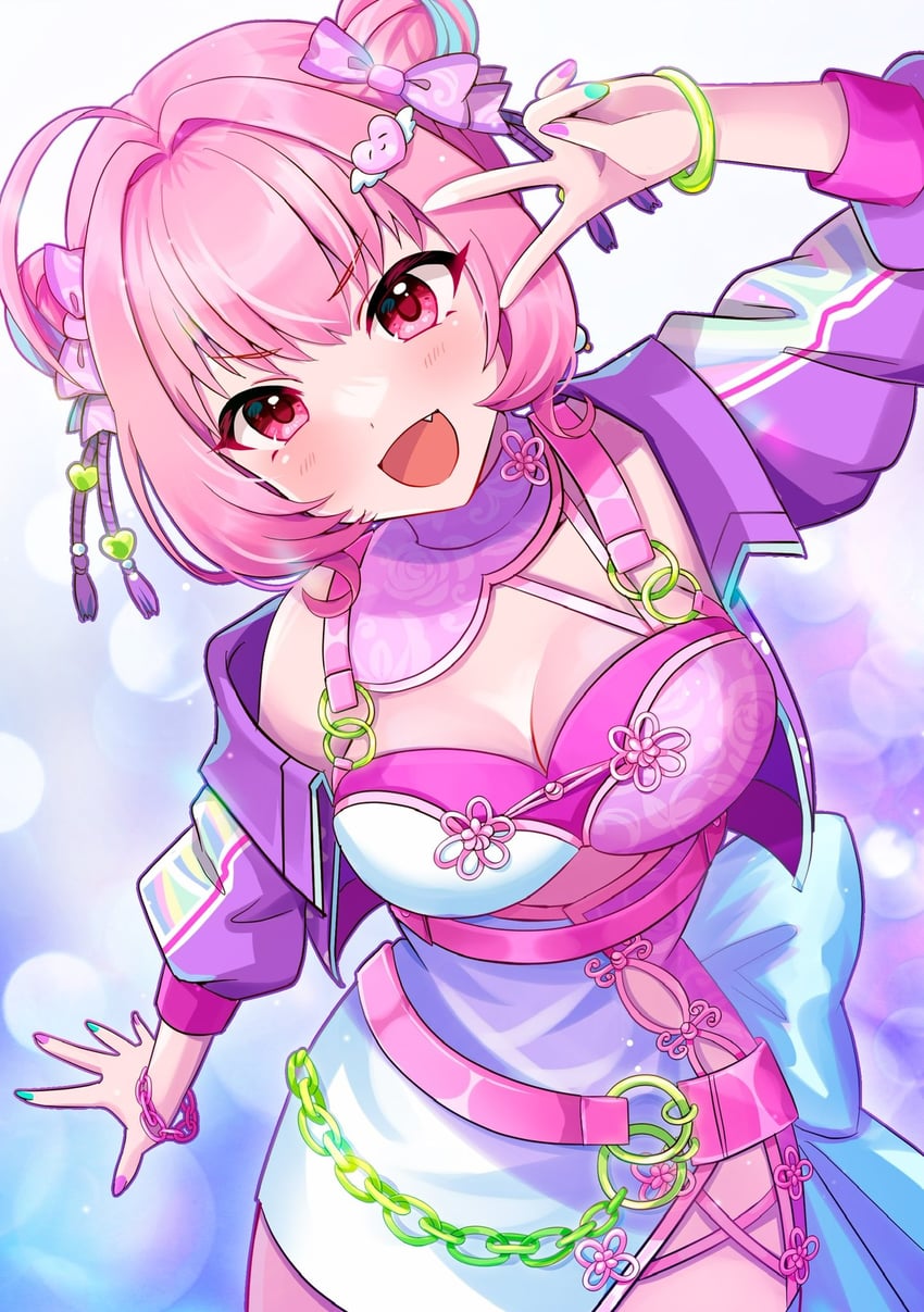 yumemi riamu (idolmaster and 2 more) drawn by sakura_ran