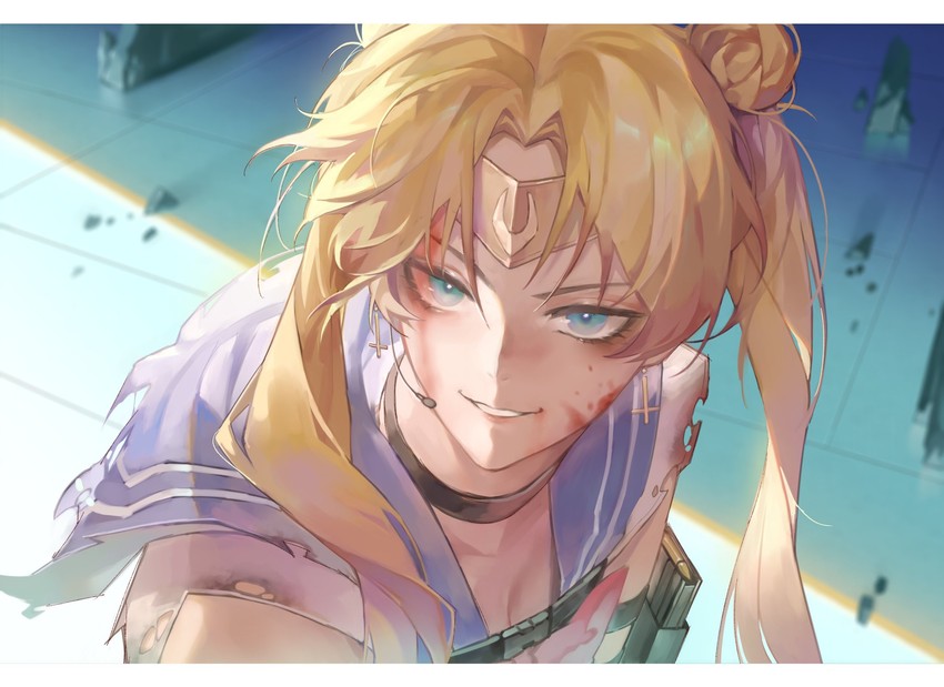 tsukino usagi and sailor moon (bishoujo senshi sailor moon and 1 more) drawn by rhine_(overtonerhine)