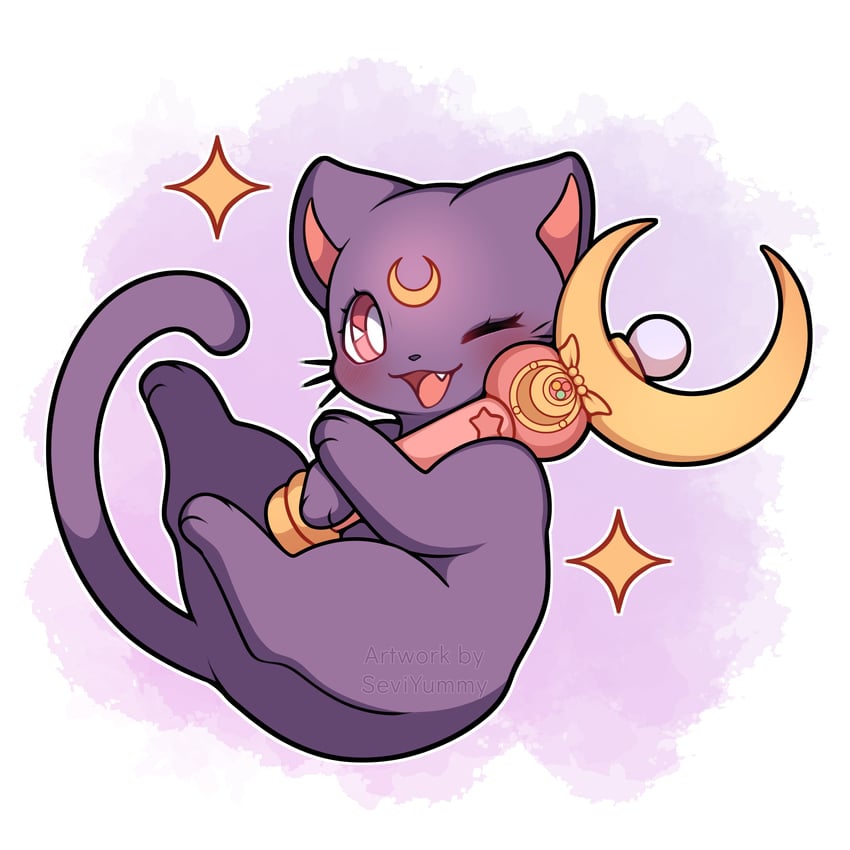 luna (bishoujo senshi sailor moon) drawn by sevi_(seviyummy)