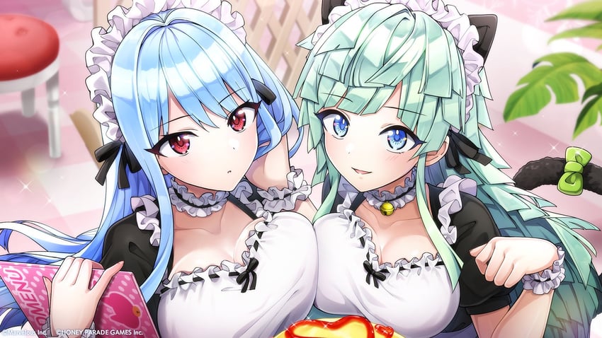 nayuki hiori and selena lewis (dolphin wave) drawn by ootomo_takuji