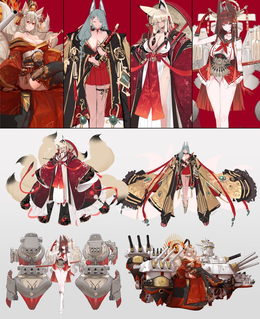 yamato (original and 1 more) drawn by dishwasher1910