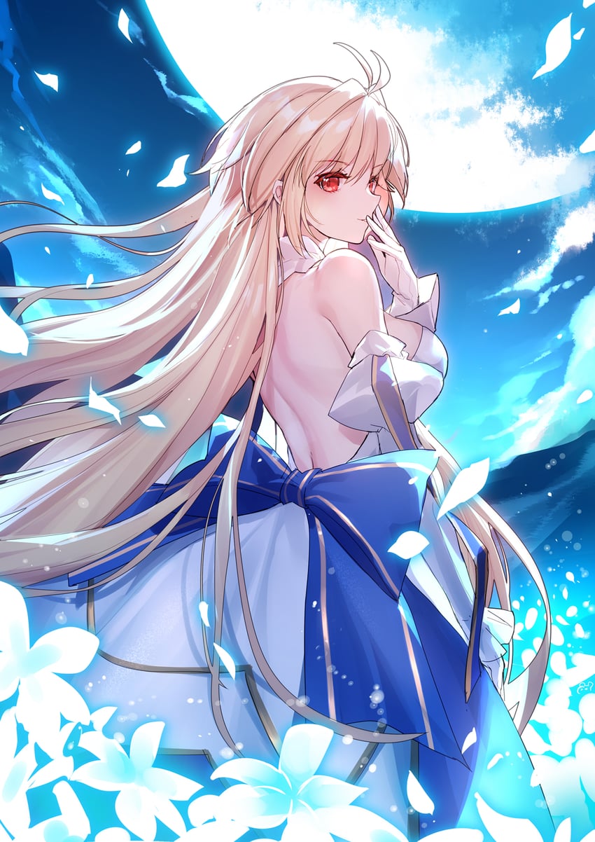 arcueid brunestud and archetype earth (tsukihime) drawn by bison_cangshu