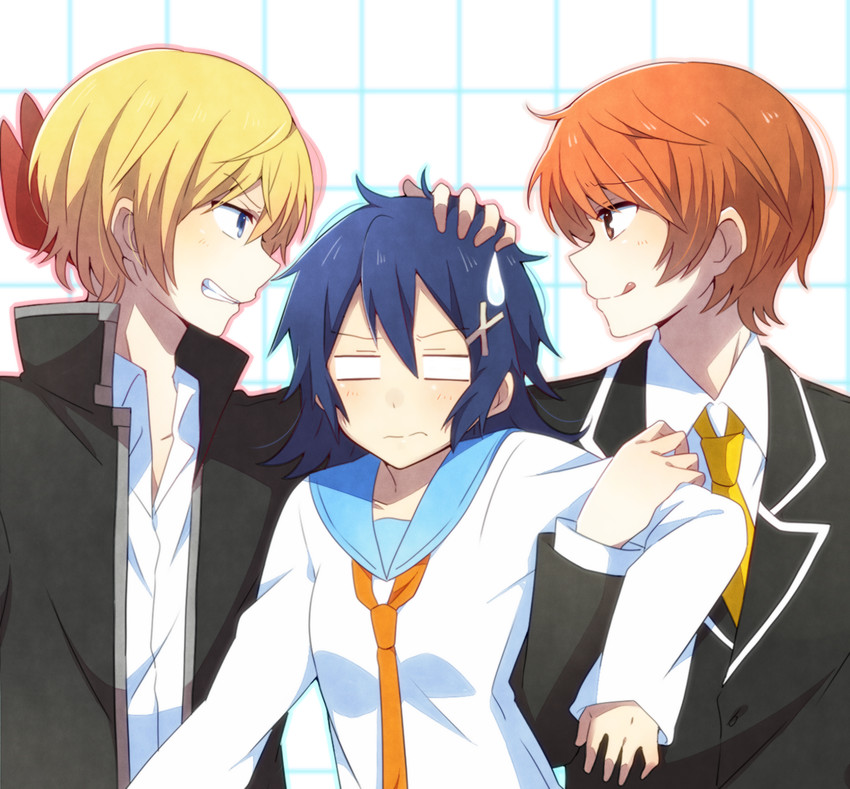 kirisaki chitoge, tachibana marika, and ichijou raku (nisekoi) drawn by yukichi_(eikichi)