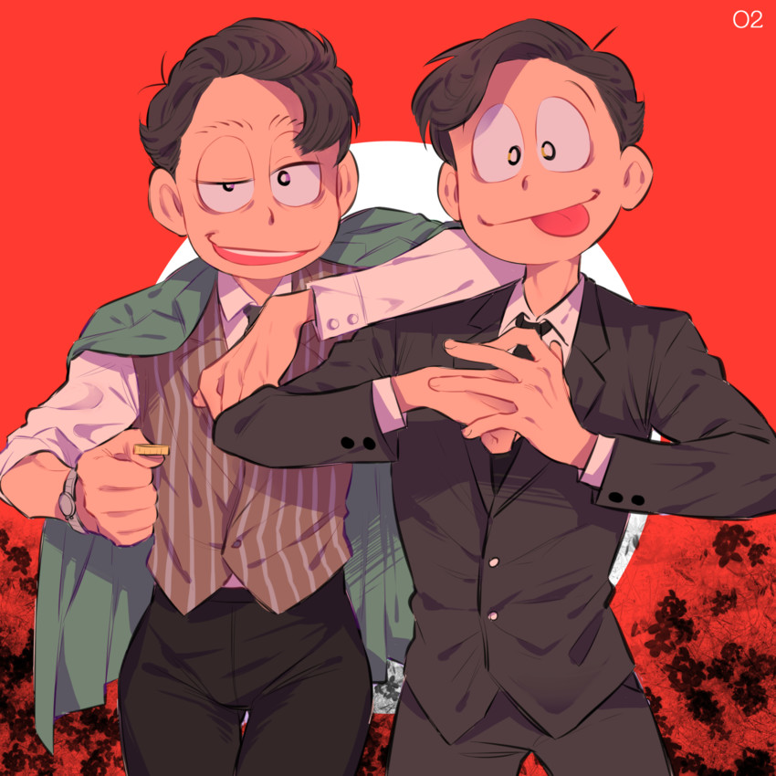 matsuno ichimatsu and matsuno jyushimatsu (osomatsu and 2 more) drawn by o2_(o2mm)