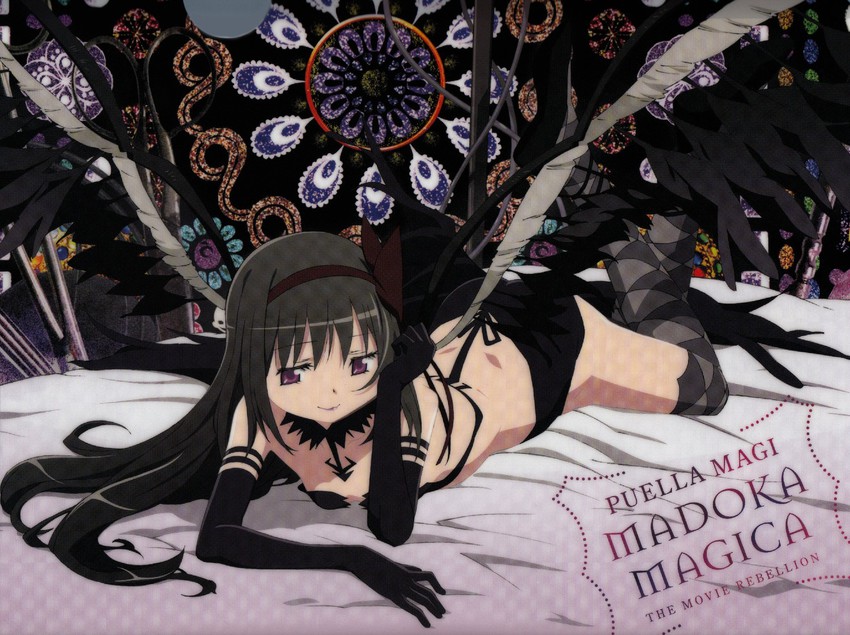 akemi homura and akuma homura (mahou shoujo madoka magica and 1 more) drawn by kikuta_kouichi