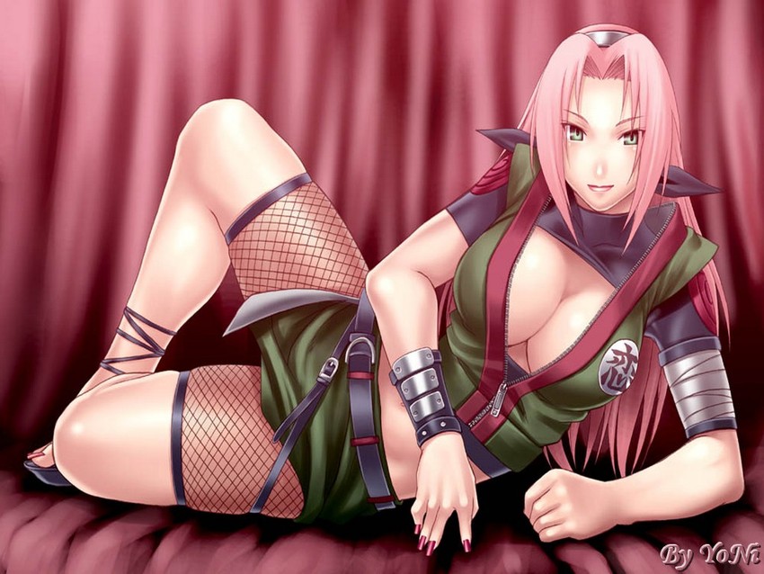 haruno sakura (naruto and 1 more) drawn by chiba_toshirou
