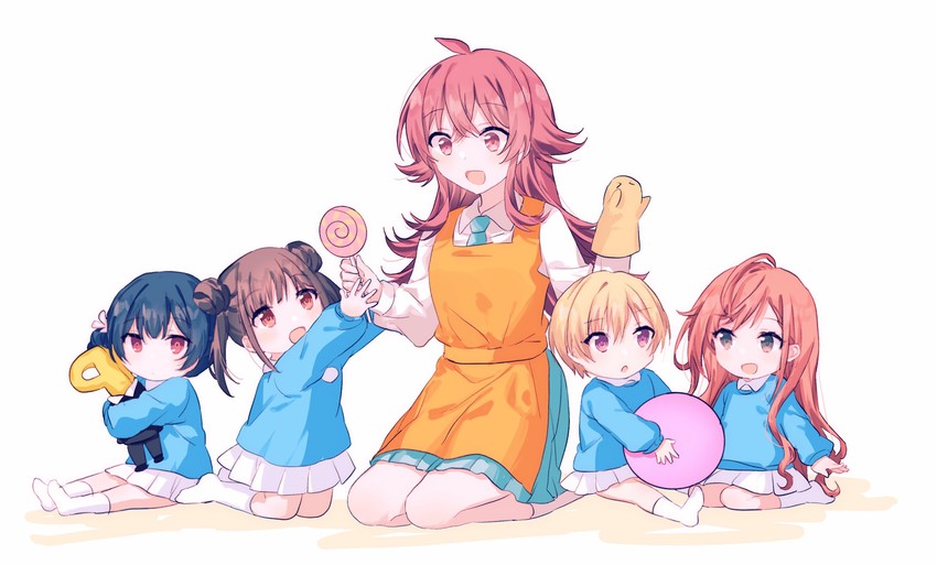 morino rinze, sonoda chiyoko, komiya kaho, arisugawa natsuha, and saijo juri (idolmaster and 1 more) drawn by migolu