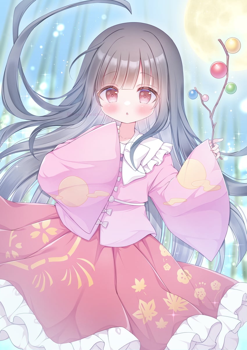 houraisan kaguya (touhou) drawn by hanasakichu