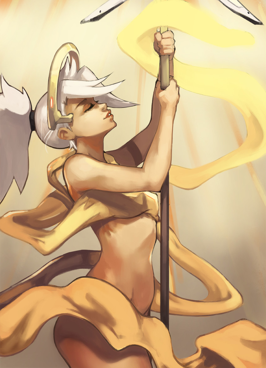 mercy (overwatch and 1 more) drawn by vins-mousseux
