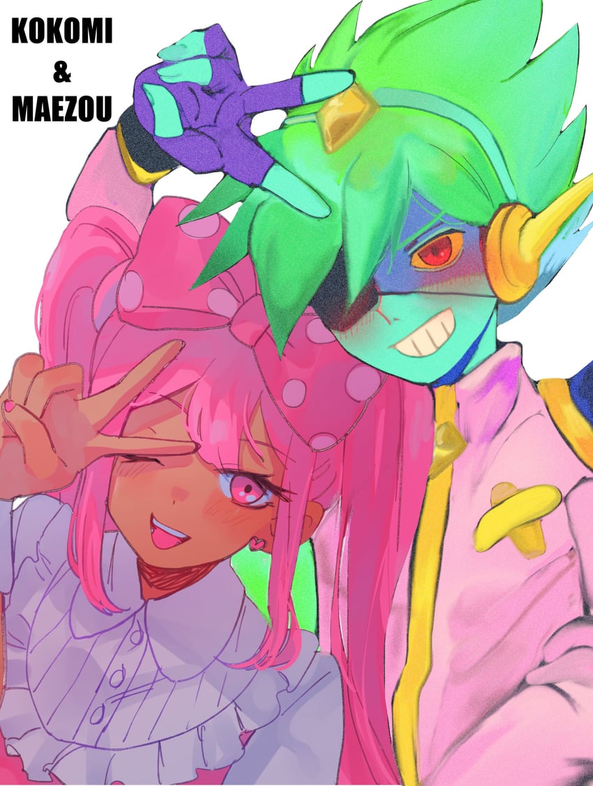 sweetheart and captain spaceboy (omori) drawn by kokomi_(aniesuakkaman) and ma_e_zo