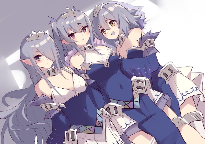 tearlaments scheiren, tearlaments merrli, and tearlaments havnis (yu-gi-oh!) drawn by kanzakietc