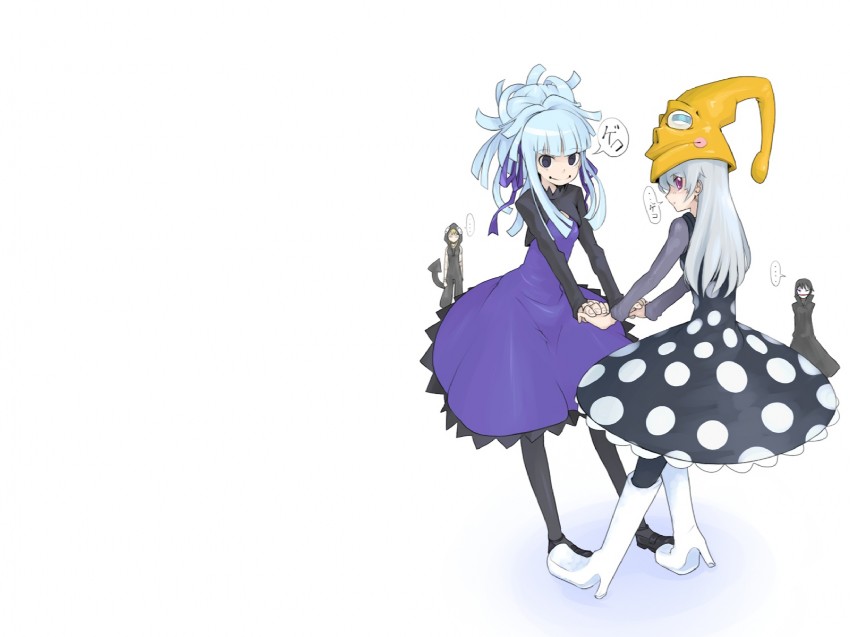 yin, hei, medusa gorgon, eruka frog, and fukuen misato (soul eater and 1 more) drawn by oso_(toolate)
