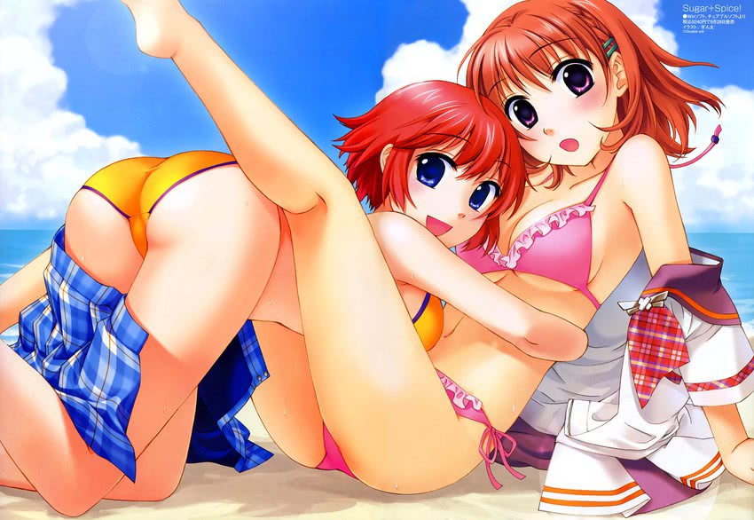 haruse uta and tachibana karin (megami magazine and 2 more) drawn by ginta