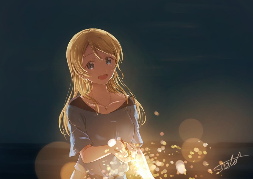 ayase eli (love live! and 1 more) drawn by suito