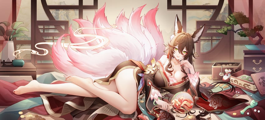 tingyun and fugue (honkai and 1 more) drawn by jianshu
