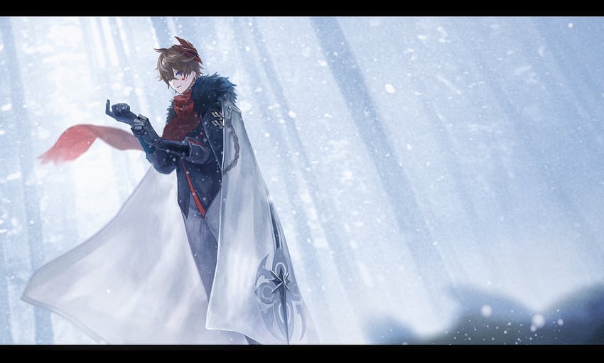 tartaglia (genshin impact) drawn by anna_(drw01)