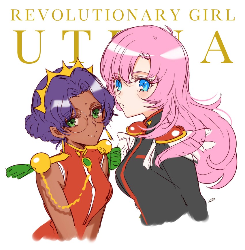 tenjou utena and himemiya anthy (shoujo kakumei utena) drawn by kippu