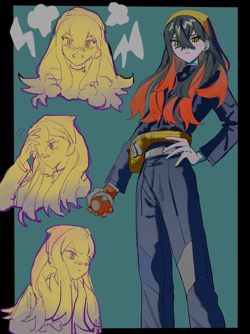 carmine (pokemon and 1 more) drawn by tami_tome_mo