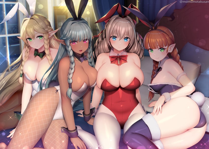 rosalinde, scarlett, eltolinde, and yunifi (unicorn overlord) drawn by kashiwamochi_yomogi
