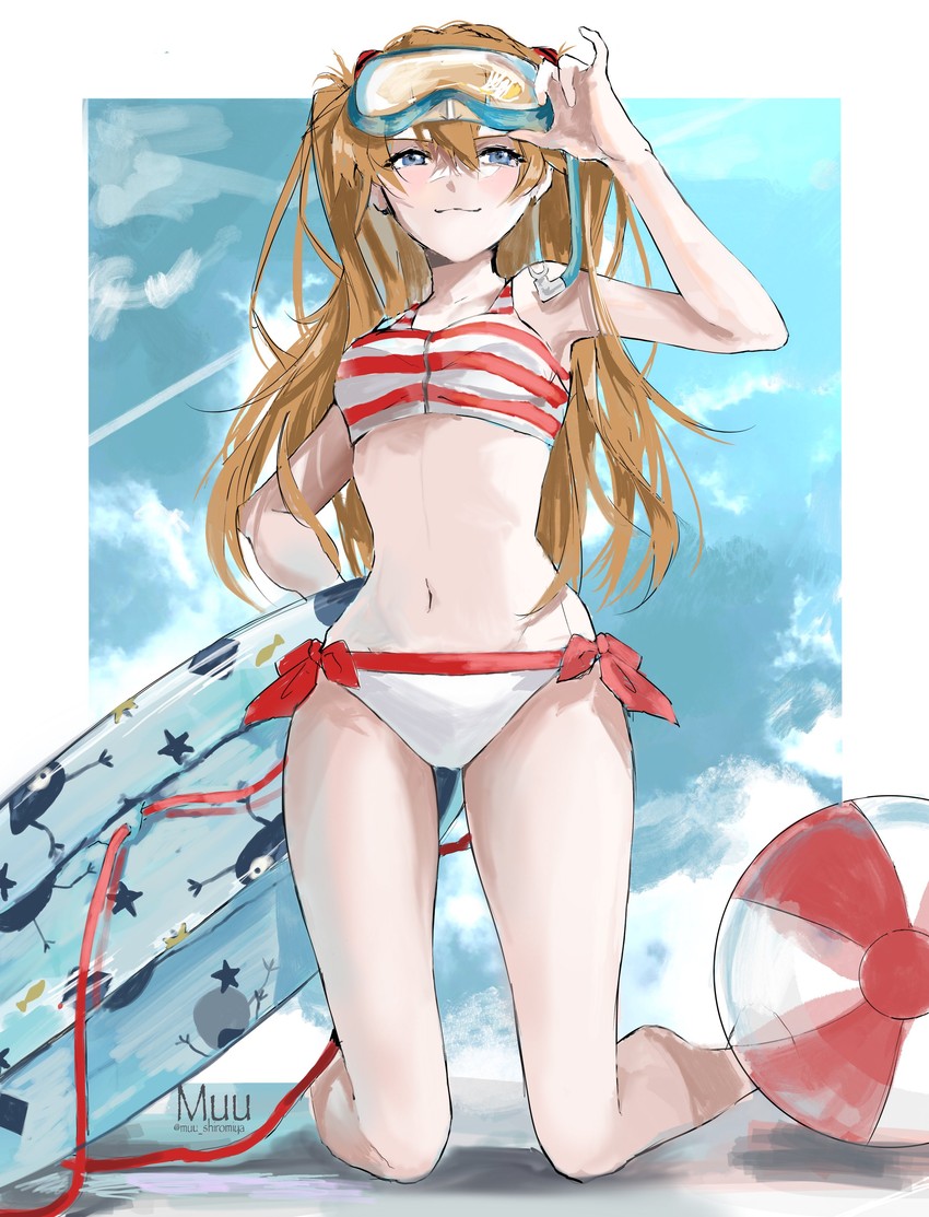 souryuu asuka langley (neon genesis evangelion) drawn by muu_(muu_shiromiya)