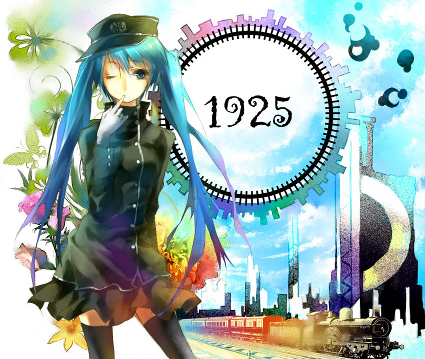 hatsune miku (vocaloid and 1 more) drawn by lilithbloody