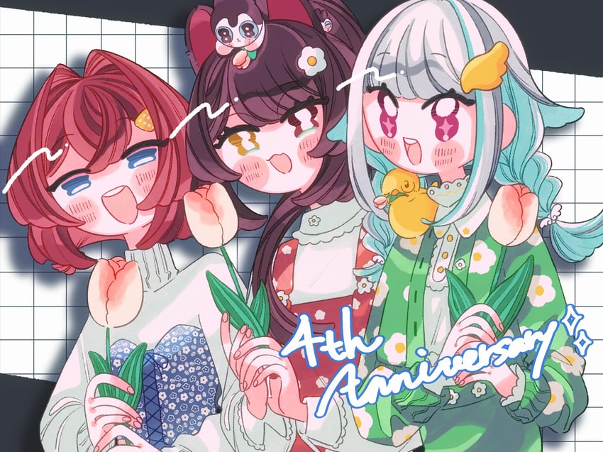lize helesta, ange katrina, inui toko, sebastian piyodore, and banken (nijisanji) drawn by ichimaru_(ichimarururu514)